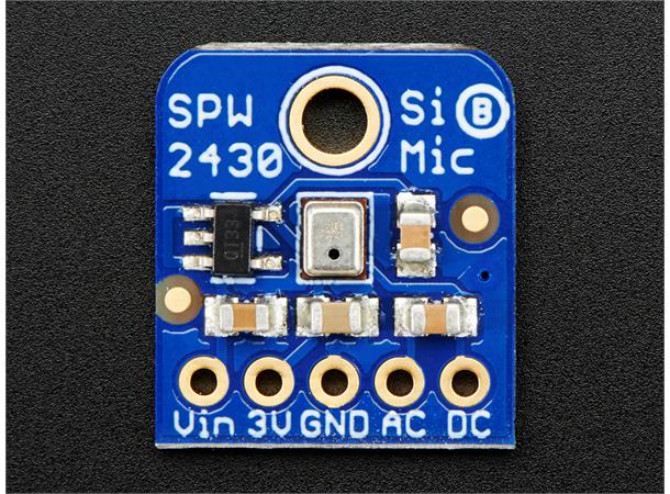 Adafruit Silicon MEMS Microphone Breakou Lydsensor (100Hz - 10KHz) - SPW2430
