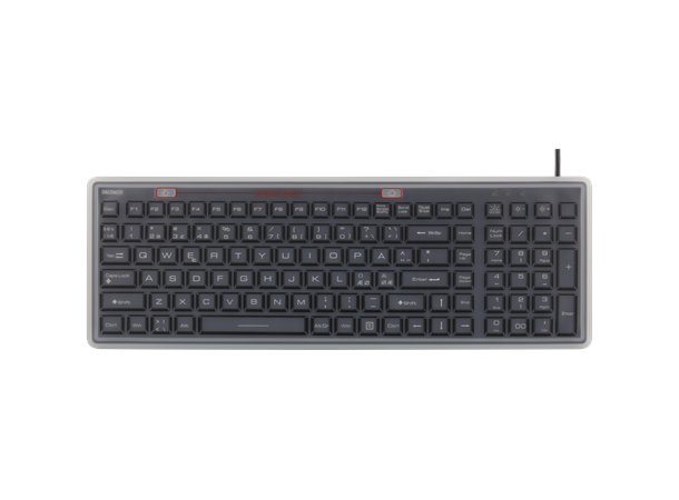 DELTACO IP68-tastatur, fullsize, svart Vanntett silikon-tastatur, nordisk