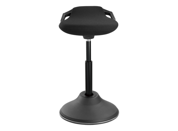 D.O. Høydejusterbar ståstol tilter, roterer, svinger 360°, svart