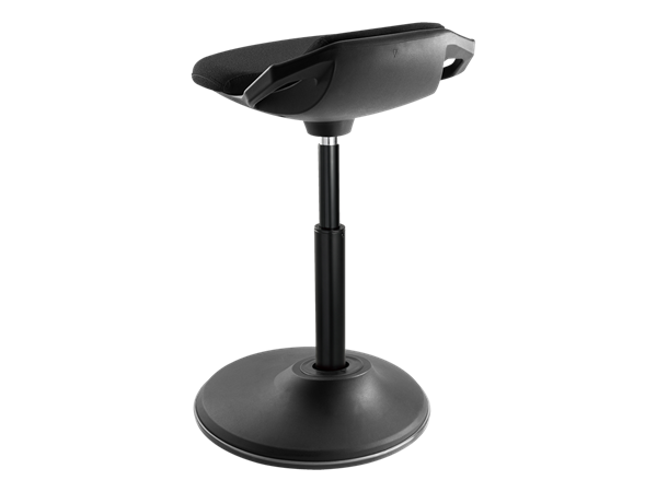 D.O. Høydejusterbar ståstol tilter, roterer, svinger 360°, svart
