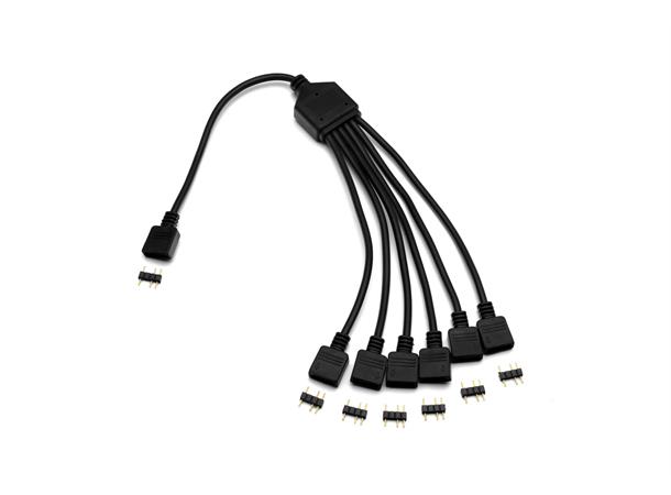 EK-D-RGB 6-Way Splitter Cable D-RGB, 6 enheter på 1 utgang