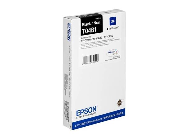 EPSON WF-C81xx/WF-C86xx Ink XL svart Epson T04B1 - XL - svart - original