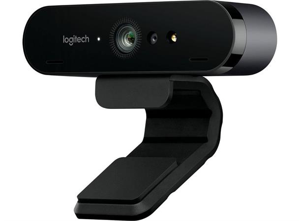 Logitech BRIO 4K Ultra HD webcam hdr, støydempet stereomikrofon