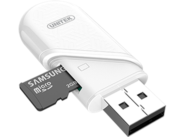 MicroSD kortleser, USB-C og vanlig USB 3.1 Gen1 (5 Gbps), Plug-and-play