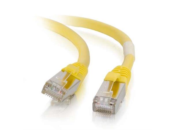 Nettverkskabel S/FTP Cat6a 5m Gul 5m, 500MHz Delta-certified, PIMF, LSZH