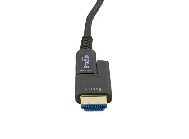 Stoltzen HDMI hybridkabel 15 meter LSZH 4K@60Hz 4:4:4 avtagbar plugg for trekk