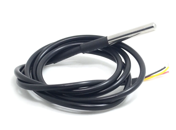 Vanntett Digital temperatur sensor DS18B20, 3m kabel