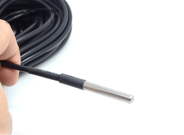 Vanntett Digital temperatur sensor DS18B20, 3m kabel