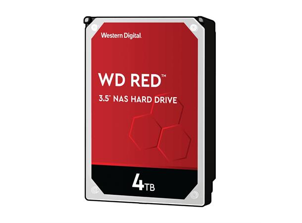 WD Red 4TB 3.5" NAS harddisk SATA 6Gb/s, 5400RPM, 256MB, SMR