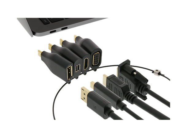 D.O. USB-C Adapter Ring  (4 pcs) fra USB-C til mDP, DP, VGA, HDMI