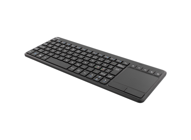 Deltaco mini keyboard with touchpad Nordic layout, USB nano receiver, black