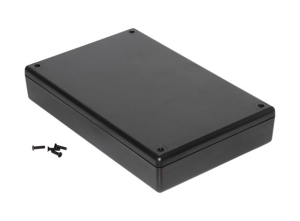 Hammond plastboks 220mm For elektronikk prosjekter, sort