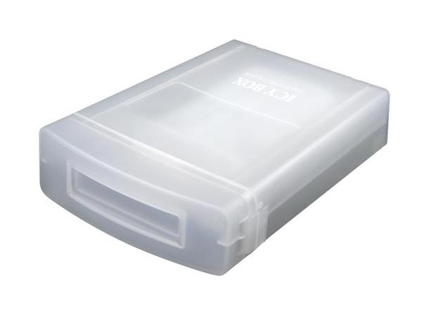 ICY BOX oppbevaringsboks for 1x3,5" HDD beskytter mot støv, støter og væske