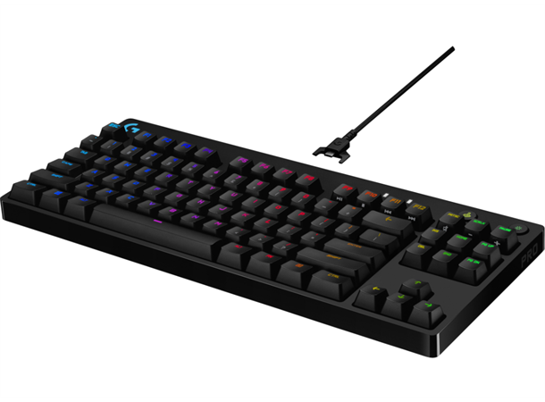 Logitech G Pro X Gaming Tastatur GX Blue Clicky switches, RGB, TKL