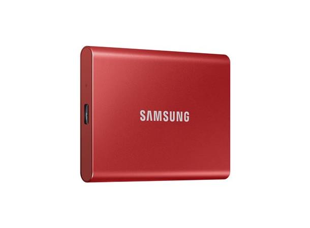 Samsung T7 500GB Metallic Red portable S USB 3.2 Gen.2 , up to 1050/1000MB/s