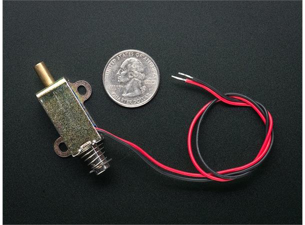 Small push-pull solenoid DC coil resistance 100 ohms