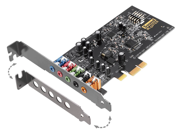 Sound Blaster Audigy Fx Internt Lydkort PCIe 1x, 5.1 kanals surround, hi fi