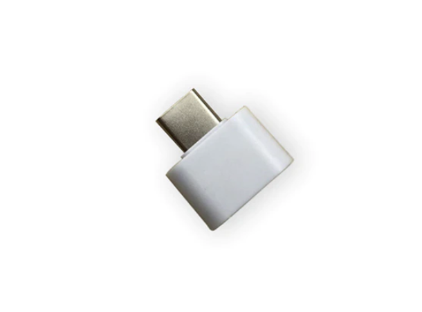 USB-A 3.0 -> C OTG-adapter, hvit Fra standard USB til OTG på ett sekund!