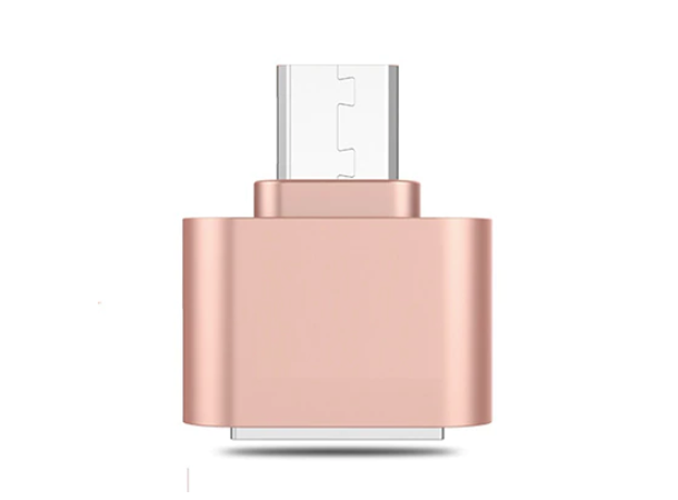 USB-A 3.0 -> C OTG-adapter, rosa Fra standard USB til OTG på ett sekund!