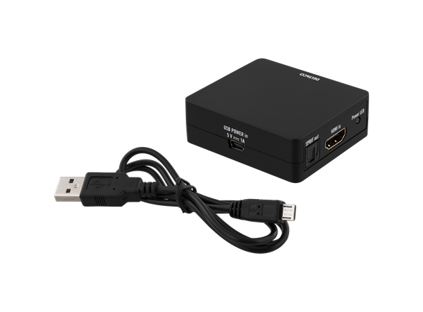 DELTACO HDMI to HDMI +SPDIF/3.5mm Audio Ultra HD at 30Hz, 5.1/2.1channel