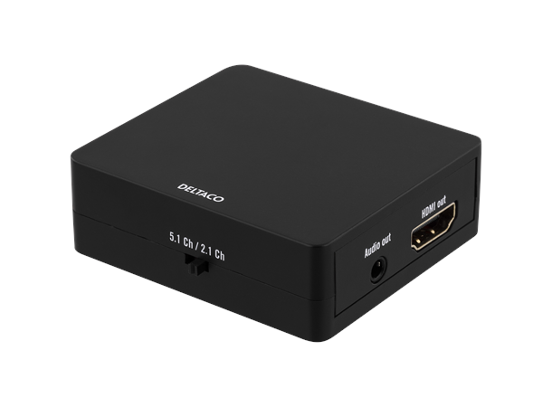 DELTACO HDMI to HDMI +SPDIF/3.5mm Audio Ultra HD at 30Hz, 5.1/2.1channel