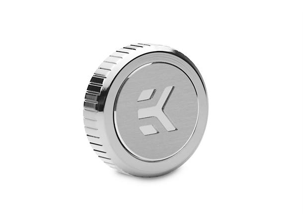 EK-Quantum Torque Plug w/Badge - Nikkel Plugg med EK-logo, G1/4", nikkel