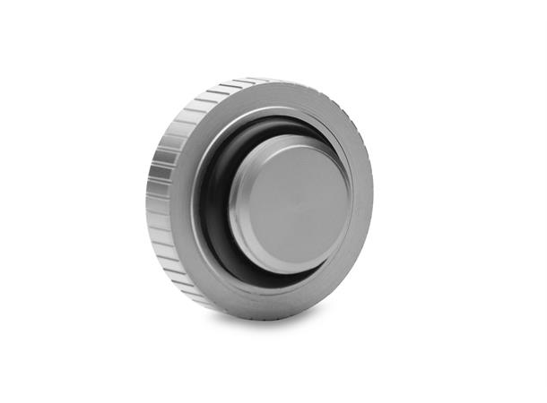 EK-Quantum Torque Plug w/Badge - Satin T Plugg med EK-logo, G1/4", satin titanium