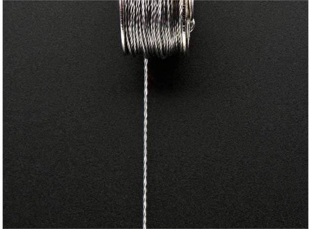 Stainless Medium Conductive Thread, 18 m 1/4mm thick, 3 ply, 0.83 ohm per inch