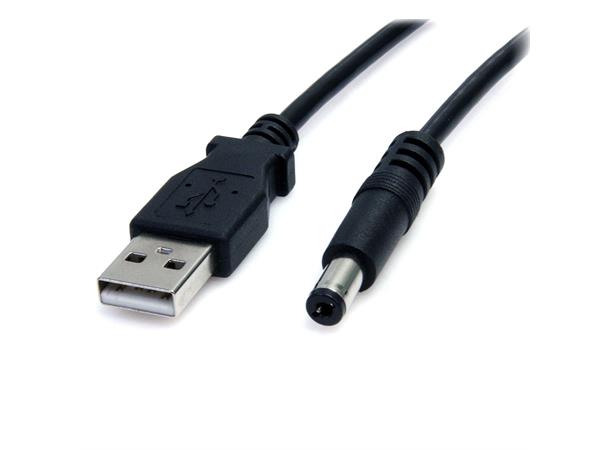 USB A to Type M Barrel 5V DC Power Cable 0,9 meter (5.5x2.1mm)