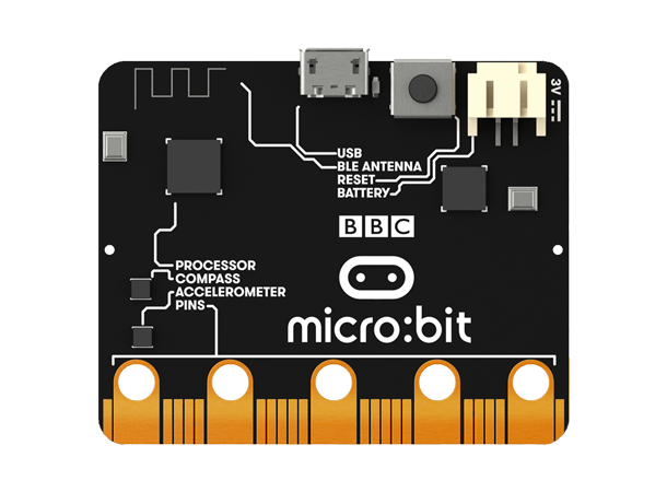 BBC micro:bit Project kit (6 prosjekt) micro:bit V2, batteri + holder, tilbehør