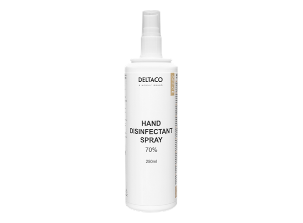 DELTACO Hånddesinfiserende spray For hender, 250ml