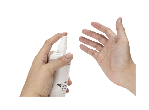 DELTACO Hånddesinfiserende spray For hender, 250ml