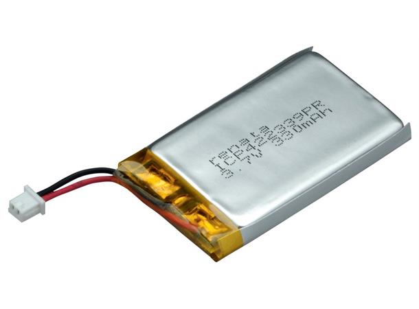 Litium Polymer Batteri, 3.7V, 340mAh Molex-kontakt