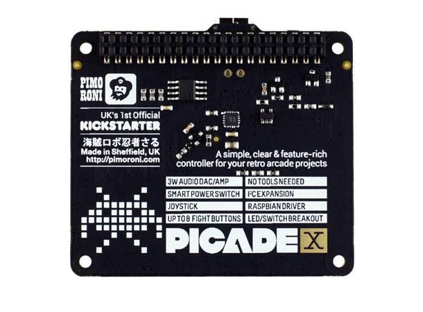 Picade X HAT USB-C Input, 3w DAC og sikker strømbryter