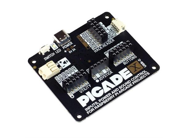 Picade X HAT USB-C Input, 3w DAC og sikker strømbryter