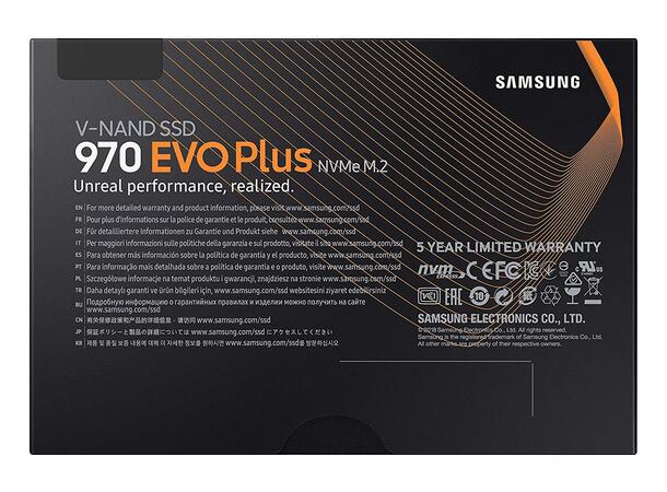 Samsung 970 EVO Plus 500GB SSD (ss) PCIe 3.0 x4 / NVMe 1.3, 3500/3200MB/s