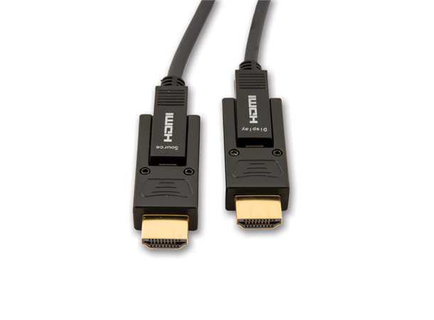 Stoltzen HDMI hybridkabel 10 meter LSZH 4K@60Hz 4:2:0 avtagbar plugg for trekk