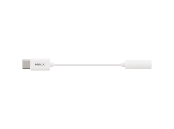 USB-C to 3.5 mm adapter, stereo, passive 11 cm, white, (for Audio Accessory Mode)