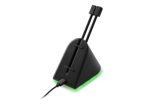 DG Mouse Bungee RGB - Svart Svart kabelholder med RGB til gamingmus