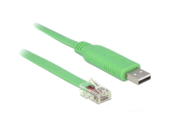 De-Lock USB-RJ45 Cisco Console kabel FTDI FT232RL, USB Type A, RS232 RJ45.