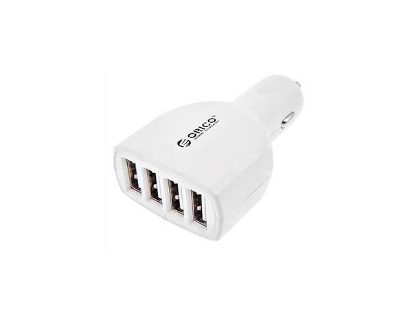 Orico mini USB-billader (4x 1,5->2,4A) white, w/ Intelligent Charging