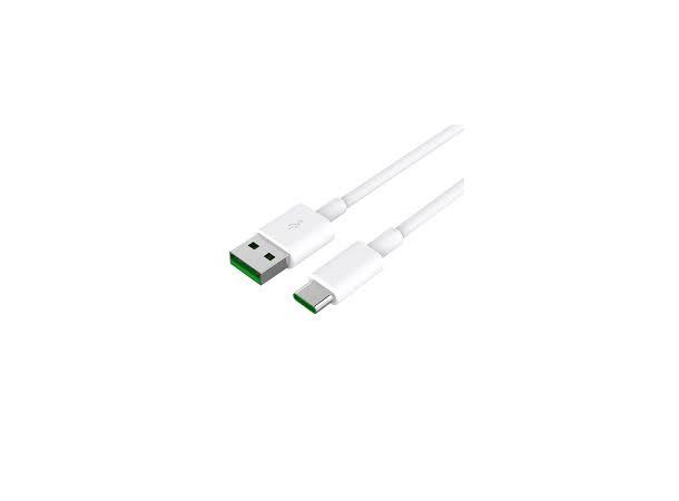 USB-C han - USB3.1-A han kabel, 0,5m, 5A 0,5m, Max data- OG ladehastighet, hvit