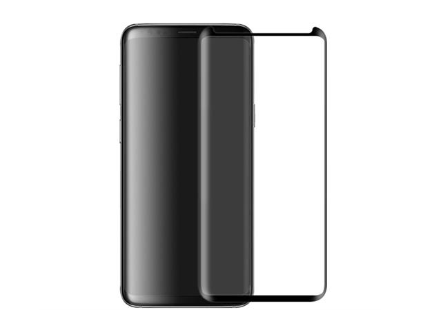 iiglo skjermbeskyttelse - Tempered Glass Samsung Galaxy S9, sort ramme
