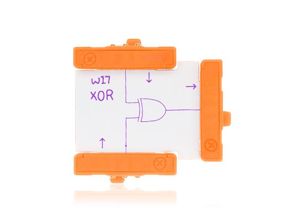 littleBits XOR "on only if only one input is on"