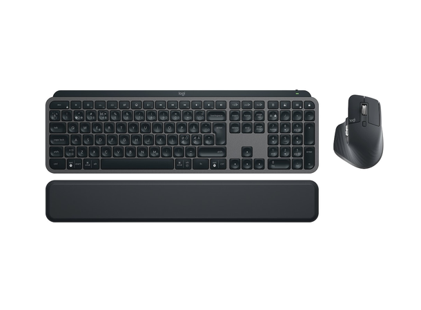 Logitech MX Keys S bundle (graphite) Trådløst tastatur& mus /m håndleddstøtte