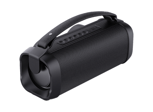 Streetz TWS Boombox trådløs høyttaler 16 W, BT 5.1/AUX/USB-A, mikrofon, svart