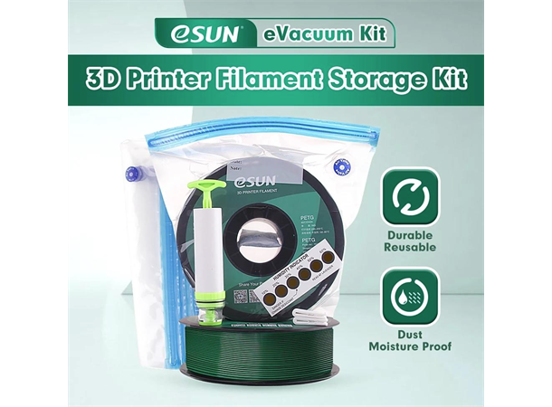 eSUN eVacuum Kit Vakumposer for oppbevaring av filament