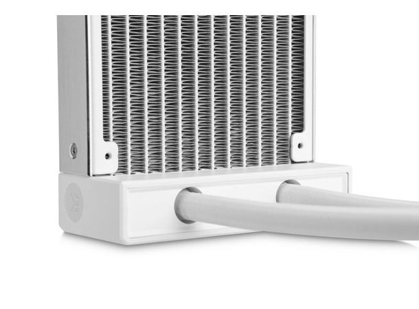 EK-Nucleus AIO CR360 Lux D-RGB - White 360 mm radiator, 550-2300 RPM