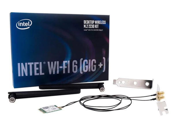 Intel WiFi 6 AX200 (802.11ax) & BT 5.2 DualBand AX/AC, Bluetooth 5.2, M.2 key E