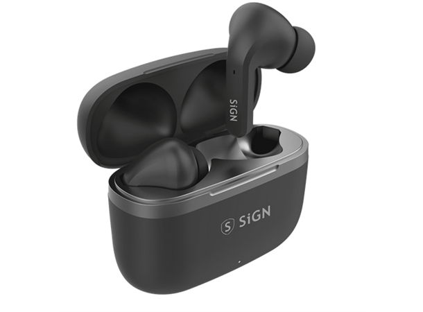 SiGN Freedom Pro Wireless Headphones Sort, True Wireless, opptil 7 t batteri